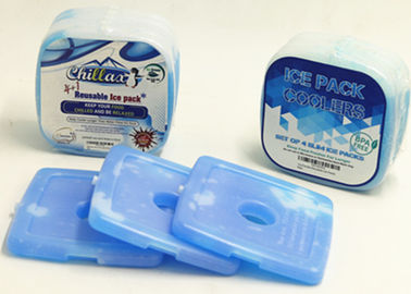 Yemek İçin Özel Mavi Sert Plastik Buz Paketleri 12.2 * 12.2 * 1.2cm