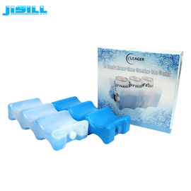 HDPE Plastik 6 Paket Bira Şişesi Soğuk Buz Paketleri Kavisli Şekli Sızdırmaz