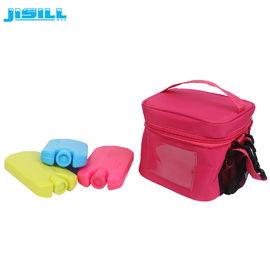 Çocuklar için mini buz torbaları öğle yemeği çantası için, kırmızı dondurulmuş gel paketleri 12 * 7.8 * 2cm Boyut Dondurulmuş gıdalar için