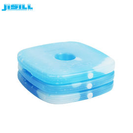 Tek delikli sert yalıtımlı öğle yemeği buz paketleri mini PCM gel soğutma elemanları ile Dondurulmuş gıdalar için