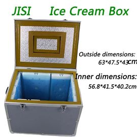 94 L Vakum İzoleli Panel Dondurma Taşıyıcı, PE Plastik Soğutucu Buz Kutusu Konteyneri