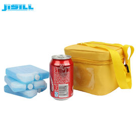 10*10*2 CM Soğuk ve taze gıdalar için mini buz paketleri / soğutucular için HDPE plastik buz blokları Donmuş gıdalar için