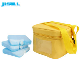 Gıda kalitesi HDPE + SAP Mini Buz Paketleri Buz Bloku / Buz Jeli İçerisi Sıvı 10*10*2cm Dondurulmuş Gıdalar İçin