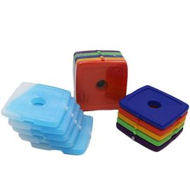 Renkli Güzel Plastik Öğle Yemeği Buz Paketleri Soğutma Jeli 13.3 * 12.7 * 1.3cm