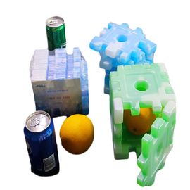 Özel Ekleme Buz Soğutucu Tuğla PE Plastik Malzeme Soğutucu Çantalar İçin BPA İçermez